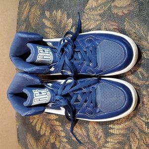 Nike Men's Son of Force Mid Blue and White- Size 10.5